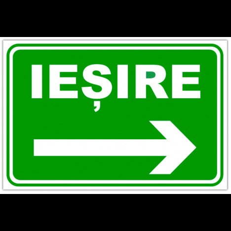 Indicator de urgenta iesire in dreapta